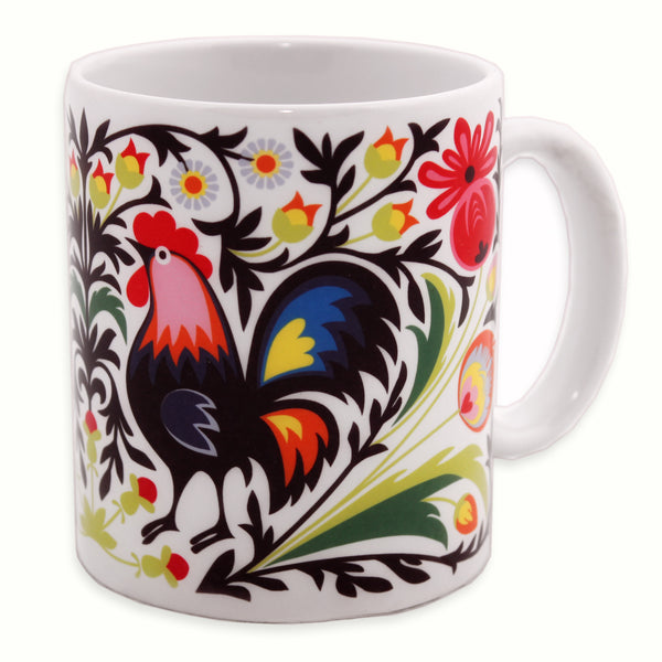 Rooster Polish Folk Art Mug